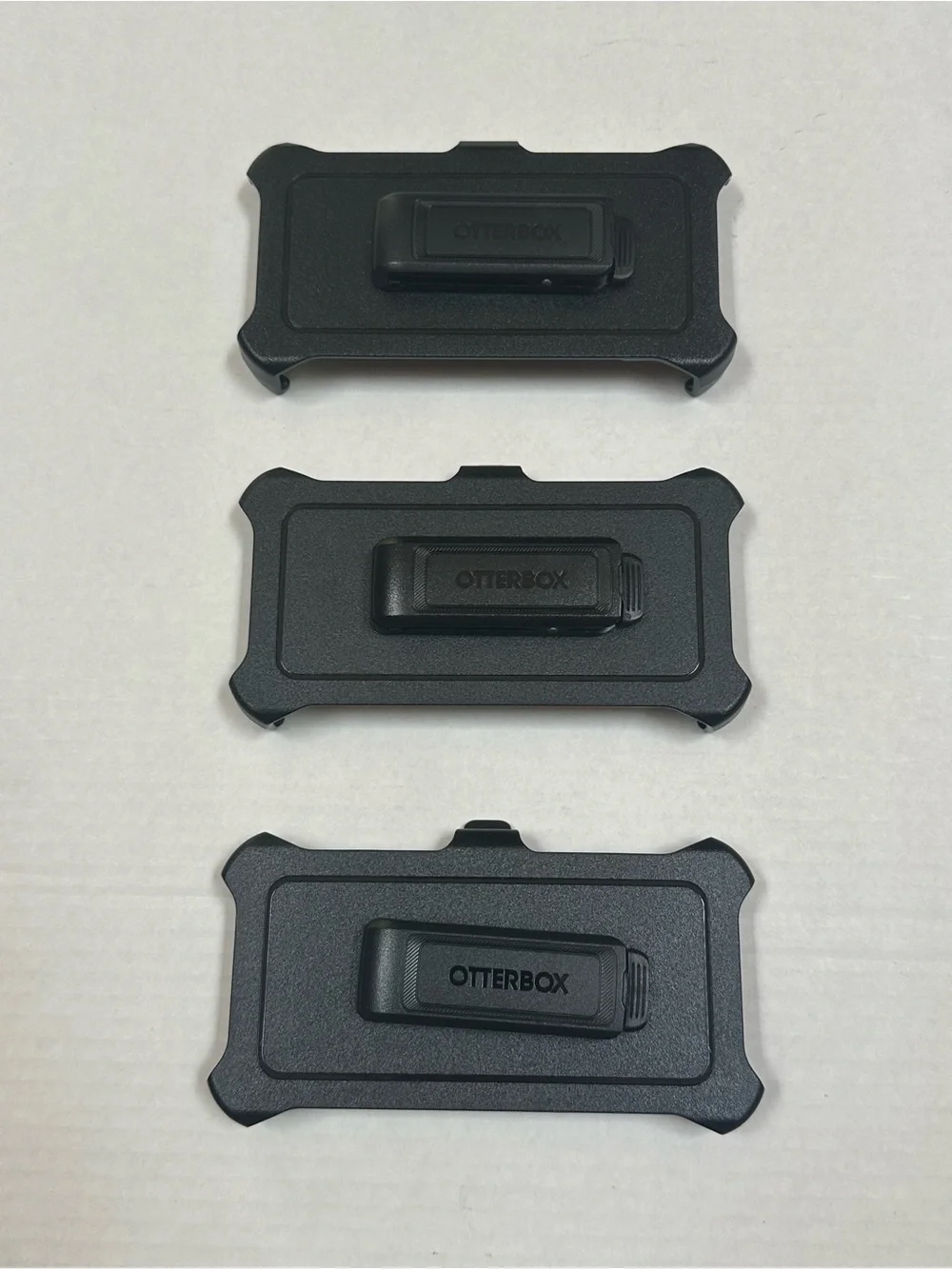 New OtterBox iPhone 14 Pro Black Belt Clip Holsters Defender Series (Lot of 3)